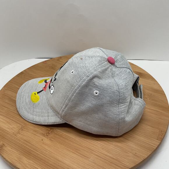 Mickey Mouse Gray Youth Adjustable Baseball Cap - Picture 4 of 10